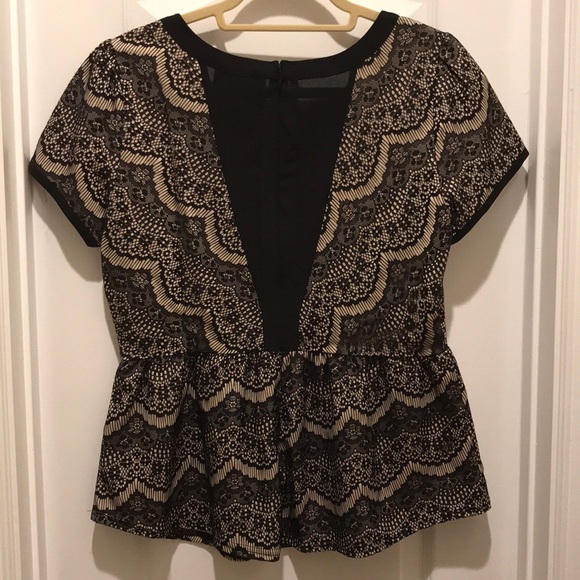 Skies Are Blue Peplum Top, Size L - Picture 2 of 2